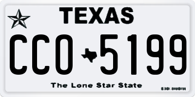 TX license plate CCO5199