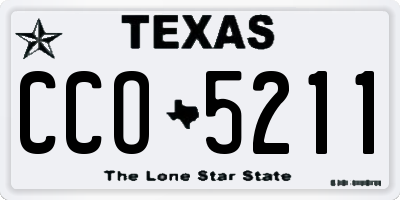 TX license plate CCO5211