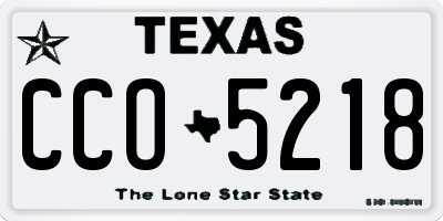 TX license plate CCO5218