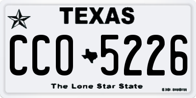 TX license plate CCO5226