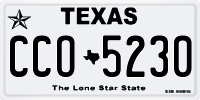 TX license plate CCO5230