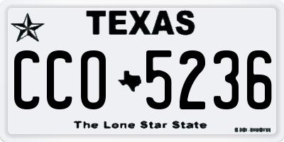 TX license plate CCO5236