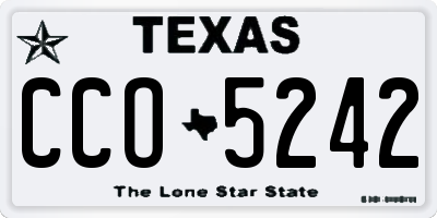 TX license plate CCO5242