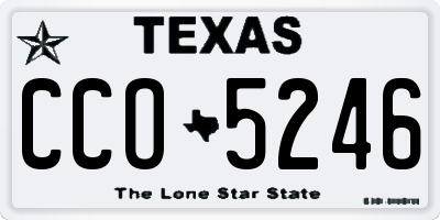 TX license plate CCO5246