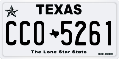 TX license plate CCO5261