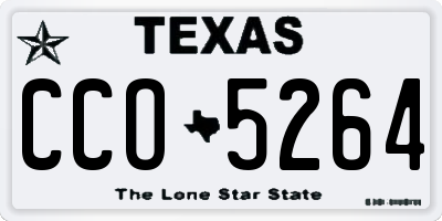 TX license plate CCO5264