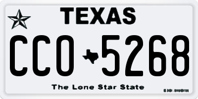 TX license plate CCO5268
