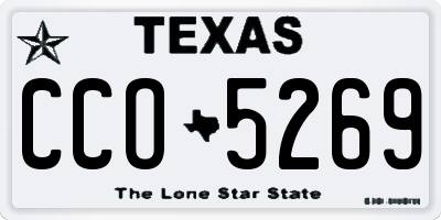 TX license plate CCO5269