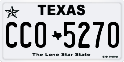 TX license plate CCO5270