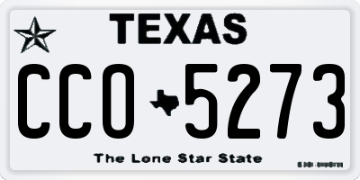 TX license plate CCO5273