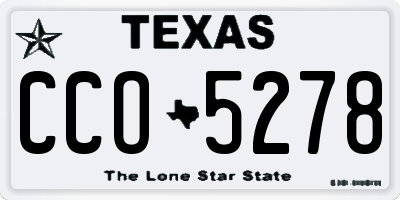TX license plate CCO5278