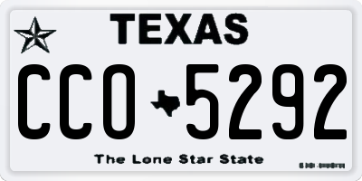 TX license plate CCO5292