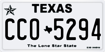 TX license plate CCO5294