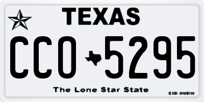 TX license plate CCO5295