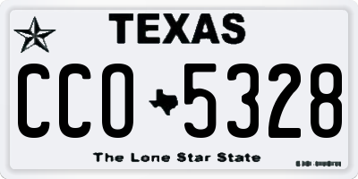 TX license plate CCO5328