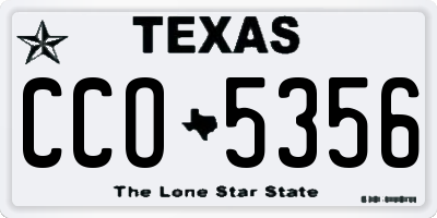 TX license plate CCO5356