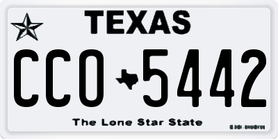 TX license plate CCO5442