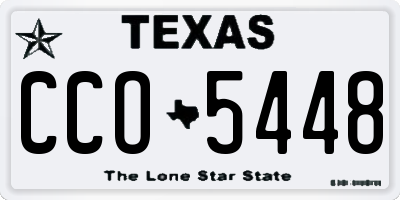 TX license plate CCO5448