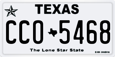 TX license plate CCO5468