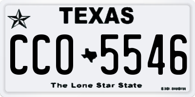 TX license plate CCO5546