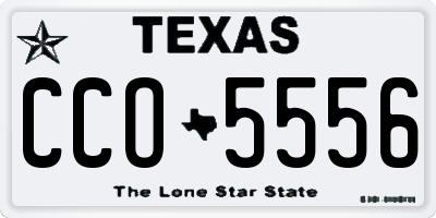 TX license plate CCO5556