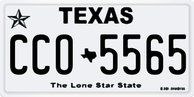 TX license plate CCO5565
