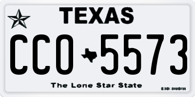 TX license plate CCO5573