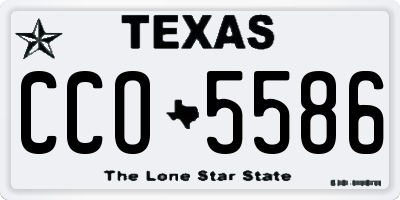 TX license plate CCO5586