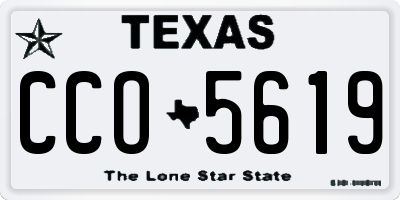 TX license plate CCO5619