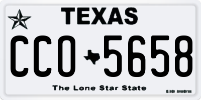 TX license plate CCO5658