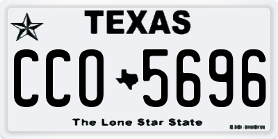 TX license plate CCO5696
