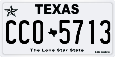 TX license plate CCO5713