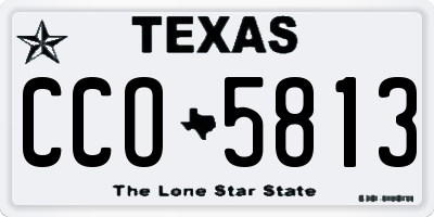 TX license plate CCO5813