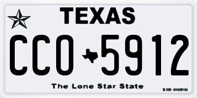 TX license plate CCO5912