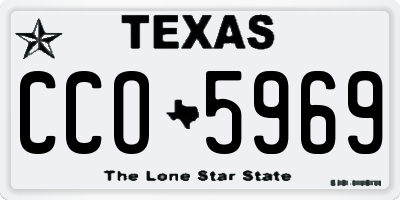 TX license plate CCO5969