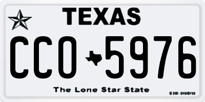 TX license plate CCO5976