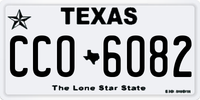 TX license plate CCO6082