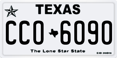 TX license plate CCO6090