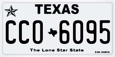TX license plate CCO6095