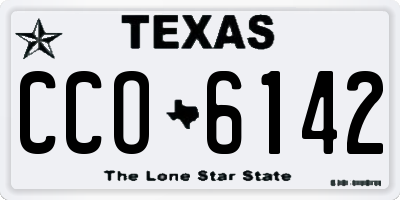 TX license plate CCO6142