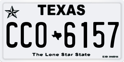 TX license plate CCO6157