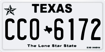 TX license plate CCO6172