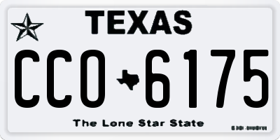 TX license plate CCO6175
