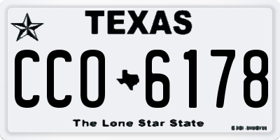 TX license plate CCO6178