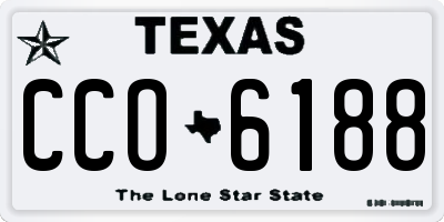 TX license plate CCO6188