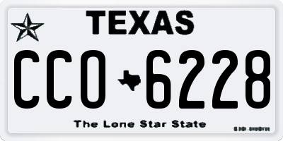TX license plate CCO6228