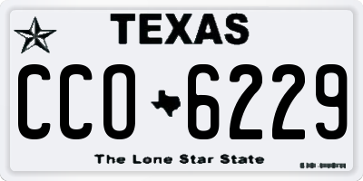 TX license plate CCO6229