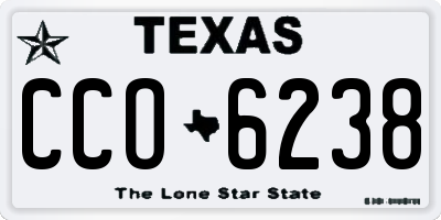 TX license plate CCO6238