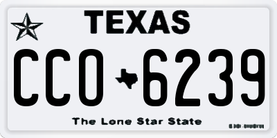 TX license plate CCO6239