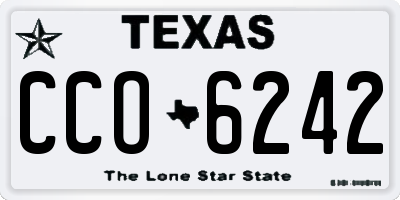 TX license plate CCO6242